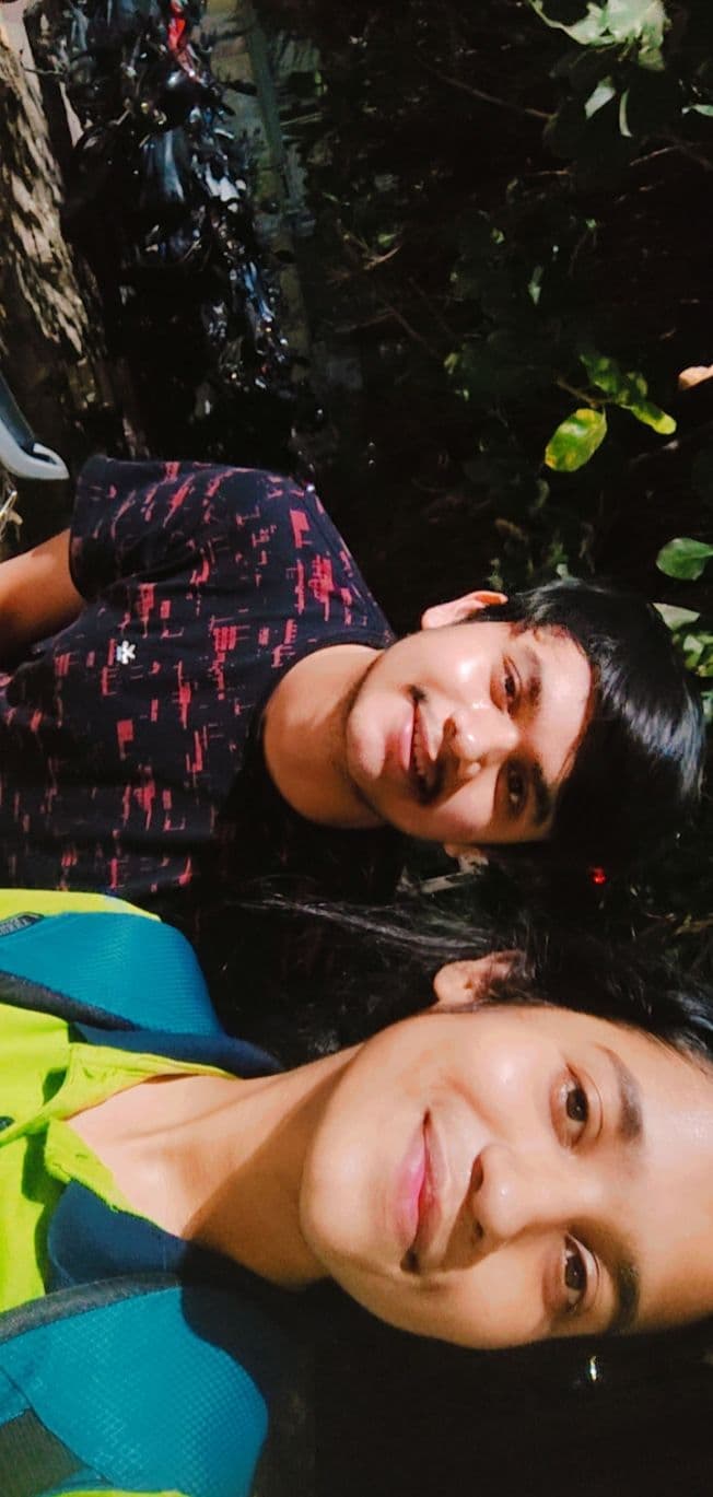 Evening Snapchat memory of Ayush and Anushka